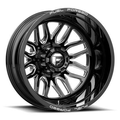 Fuel Offroad FF66 Matte Black Milled 22x8.25 -202 8x200mm 142mm