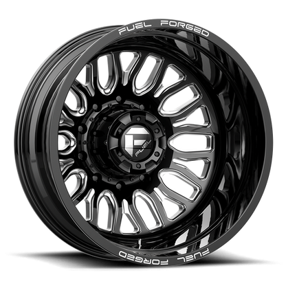 Fuel Offroad FF66 Matte Black Milled 22x8.25 -202 10x225mm 170.1mm