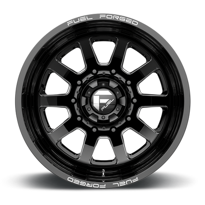Fuel Offroad FF09 Matte Black Milled 22x8.25 -202 10x225mm 170.1mm