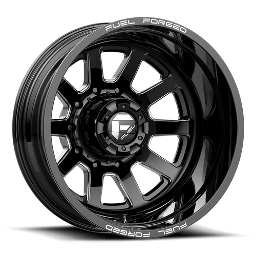 Fuel Offroad FF09 Matte Black Milled 22x8.25 -202 10x225mm 170.1mm