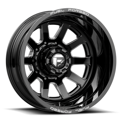 Fuel Offroad FF09 Matte Black Milled 22x8.25 -202 10x225mm 170.1mm