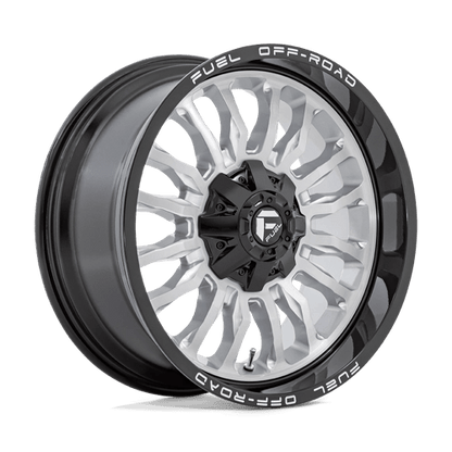 Fuel Offroad D798 ARC Silver Brush Face W/ Blk Lip 20x9 +1 5x127|5x135mm 87.1mm
