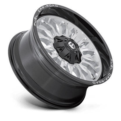 Fuel Offroad D798 ARC Silver Brush Face W/ Blk Lip 22x12 -44 8x170mm 125.1mm