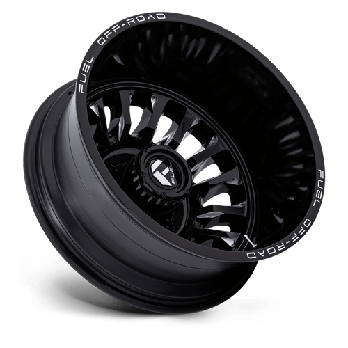 Fuel Offroad D868 ARC DUALLY Gloss Black Milled 20x8.25 -227 8x165.1mm 117mm