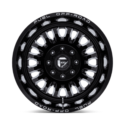 Fuel Offroad D868 ARC DUALLY Gloss Black Milled 20x8.25 -227 8x170mm 125.1mm