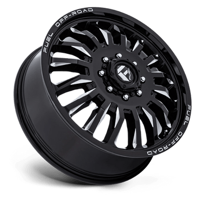 Fuel Offroad D868 ARC DUALLY Gloss Black Milled 22x8.25 +104 8x165.1mm 121.5mm
