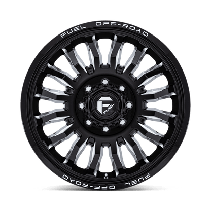 Fuel Offroad D868 ARC DUALLY Gloss Black Milled 20x8.25 +104 8x165.1mm 121.5mm
