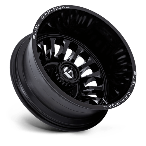 Fuel Offroad D868 ARC DUALLY Gloss Black Milled 22x8.25 -227 8x170mm 125.1mm