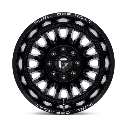 Fuel Offroad D868 ARC DUALLY Gloss Black Milled 22x8.25 -227 8x210mm 154.3mm