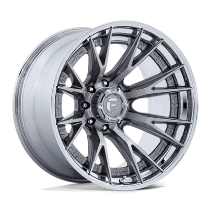 Fuel Offroad FC402 CATALYST Platinum W/ Chrome Lip 22x12 -44 8x180mm 124.2mm