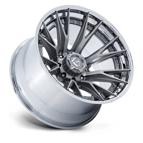 Fuel Offroad FC402 CATALYST Platinum W/ Chrome Lip 22x12 -44 8x180mm 124.2mm