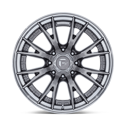 Fuel Offroad FC402 CATALYST Platinum W/ Chrome Lip 22x12 -44 8x180mm 124.2mm