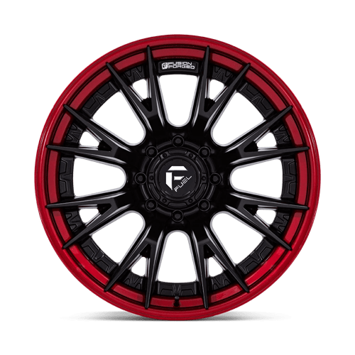 Fuel Offroad FC402 CATALYST Matte Black W/ Candy Red Lip 22x12 -44 8x180mm 124.2mm