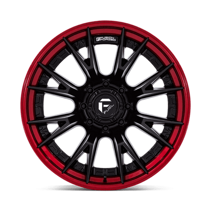 Fuel Offroad FC402 CATALYST Matte Black W/ Candy Red Lip 22x12 -44 8x180mm 124.2mm