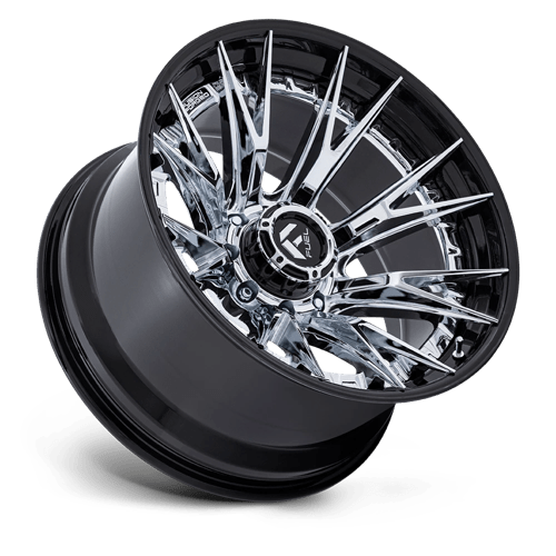 Fuel Offroad FC402 CATALYST Chrome W/ Gloss Black Lip 22x12 -44 8x165.1mm 125.1mm