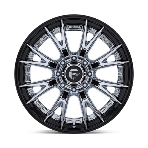 Fuel Offroad FC402 CATALYST Chrome W/ Gloss Black Lip 22x12 -44 8x180mm 124.2mm