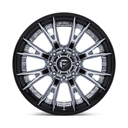 Fuel Offroad FC402 CATALYST Chrome W/ Gloss Black Lip 22x12 -44 8x180mm 124.2mm