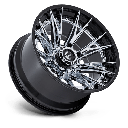 Fuel Offroad FC402 CATALYST Chrome W/ Gloss Black Lip 24x12 -44 8x170mm 125.1mm