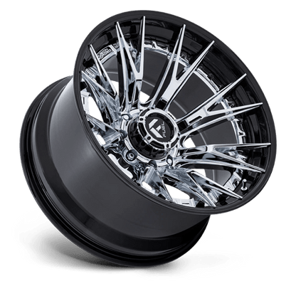 Fuel Offroad FC402 CATALYST Chrome W/ Gloss Black Lip 24x12 -44 8x170mm 125.1mm