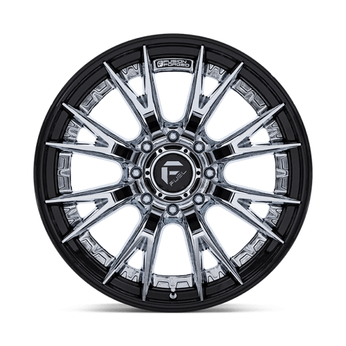 Fuel Offroad FC402 CATALYST Chrome W/ Gloss Black Lip 24x12 -44 8x170mm 125.1mm