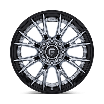 Fuel Offroad FC402 CATALYST Chrome W/ Gloss Black Lip 24x12 -44 8x170mm 125.1mm