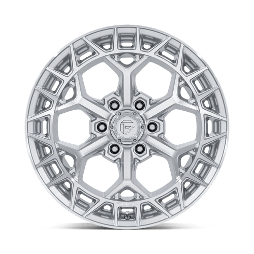 Fuel Offroad FC873 CHARGER Gloss Silver W/ Machined Face 17x9 +1 6x135mm 87.1mm