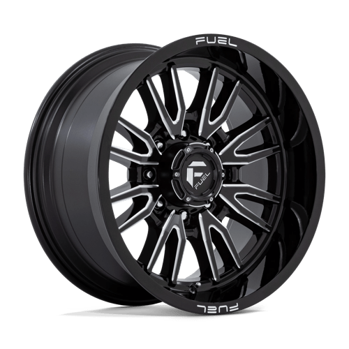 Fuel Offroad D761 CLASH Gloss Black Milled 20x10 -18 8x165.1mm 125.1mm