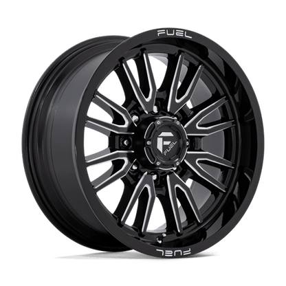 Fuel Offroad D761 CLASH Gloss Black Milled 20x9 +1 8x165.1mm 125.1mm