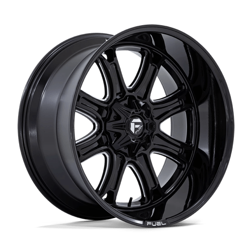 Fuel Offroad DARKSTAR Gloss Black Milled 22x9 +1 6x135|6x139.7mm 106.1mm