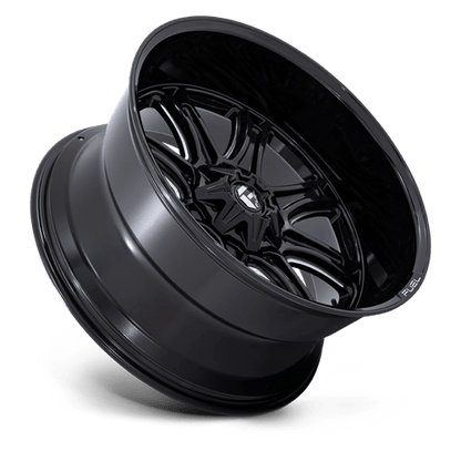 Fuel Offroad DARKSTAR Gloss Black Milled 22x9 +1 6x135|6x139.7mm 106.1mm