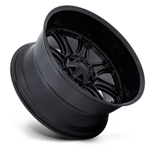 Fuel Offroad DARKSTAR Matte Black W/ Gloss Black Lip 22x10 +10 8x180mm 124.2mm