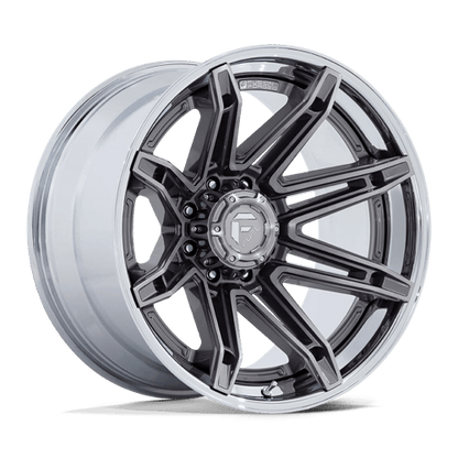 Fuel Offroad FC401 BRAWL Platinum W/ Chrome Lip 22x10 -18 8x165.1mm 125.1mm
