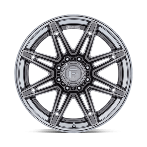 Fuel Offroad FC401 BRAWL Platinum W/ Chrome Lip 22x10 -18 8x165.1mm 125.1mm