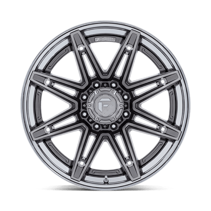 Fuel Offroad FC401 BRAWL Platinum W/ Chrome Lip 22x12 -44 8x170mm 125.1mm