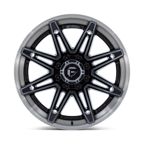 Fuel Offroad FC401 BRAWL Gloss Black Brushed Dark Tint 22x12 -44 8x165.1mm 125.1mm