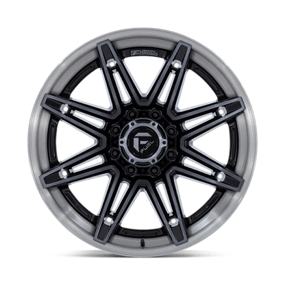 Fuel Offroad FC401 BRAWL Gloss Black Brushed Dark Tint 22x12 -44 8x165.1mm 125.1mm