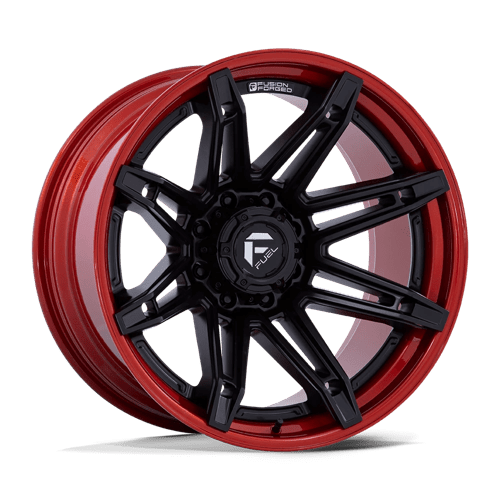 Fuel Offroad FC401 BRAWL Matte Black W/ Candy Red Lip 22x12 -44 8x170mm 125.1mm