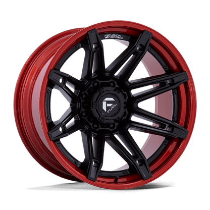 Fuel Offroad FC401 BRAWL Matte Black W/ Candy Red Lip 22x12 -44 8x170mm 125.1mm
