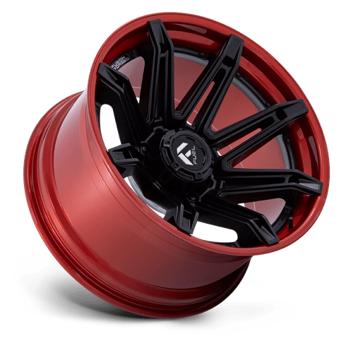 Fuel Offroad FC401 BRAWL Matte Black W/ Candy Red Lip 24x12 -44 8x165.1mm 125.1mm