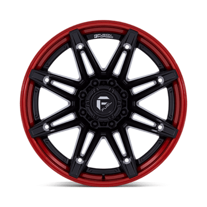 Fuel Offroad FC401 BRAWL Matte Black W/ Candy Red Lip 22x12 -44 8x170mm 125.1mm