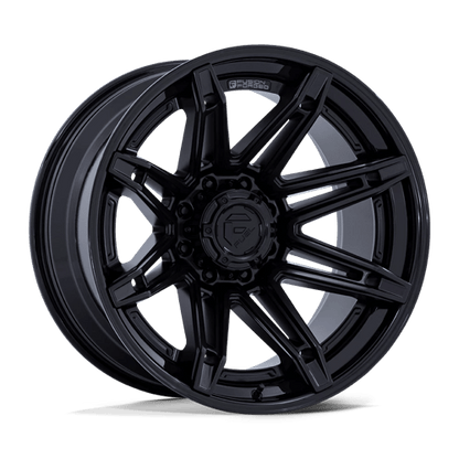 Fuel Offroad FC401 BRAWL Matte Black W/ Gloss Black Lip 24x12 -44 6x139.7mm 106.1mm