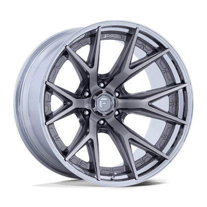 Fuel Offroad FC402 CATALYST Platinum W/ Chrome Lip 24x12 -44 6x135mm 87.1mm