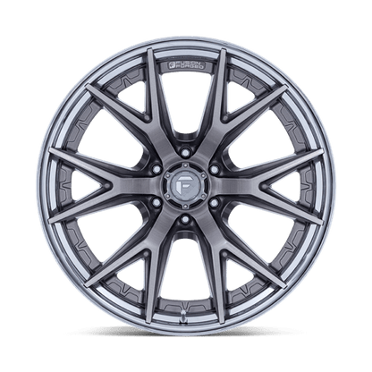 Fuel Offroad FC402 CATALYST Platinum W/ Chrome Lip 24x12 -44 6x139.7mm 106.1mm