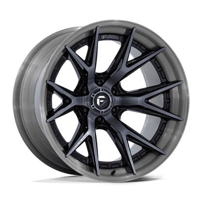 Fuel Offroad FC402 CATALYST Gloss Black Brushed Dark Tint 22x12 -44 6x139.7mm 106.1mm