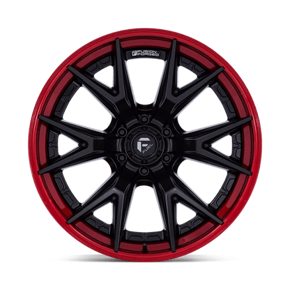 Fuel Offroad FC402 CATALYST Matte Black W/ Candy Red Lip 17x9 +1 6x135mm 87.1mm