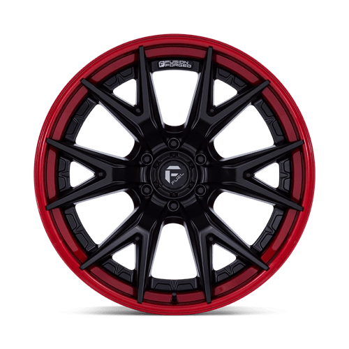 Fuel Offroad FC402 CATALYST Matte Black W/ Candy Red Lip 20x9 +20 6x135mm 87.1mm