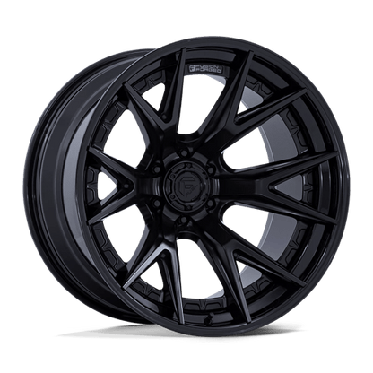 Fuel Offroad FC402 CATALYST Matte Black W/ Gloss Black Lip 24x12 -44 6x139.7mm 106.1mm