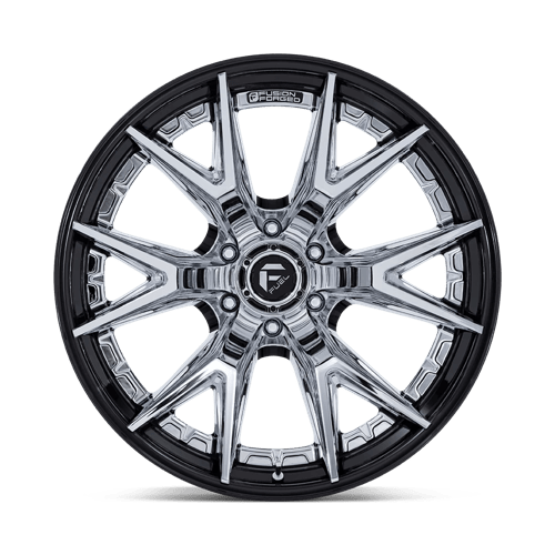 Fuel Offroad FC402 CATALYST Chrome W/ Gloss Black Lip 17x9 +1 6x139.7mm 106.1mm