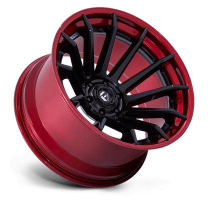 Fuel Offroad FC403 BURN Matte Black W/ Candy Red Lip 20x10 -18 6x139.7mm 106.1mm