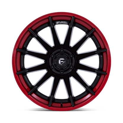 Fuel Offroad FC403 BURN Matte Black W/ Candy Red Lip 22x12 -44 6x135mm 87.1mm